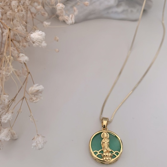 Buddha Necklace | 14k Gold Filled - Picture 4 of 7